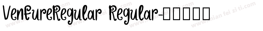 VentureRegular Regular字体转换